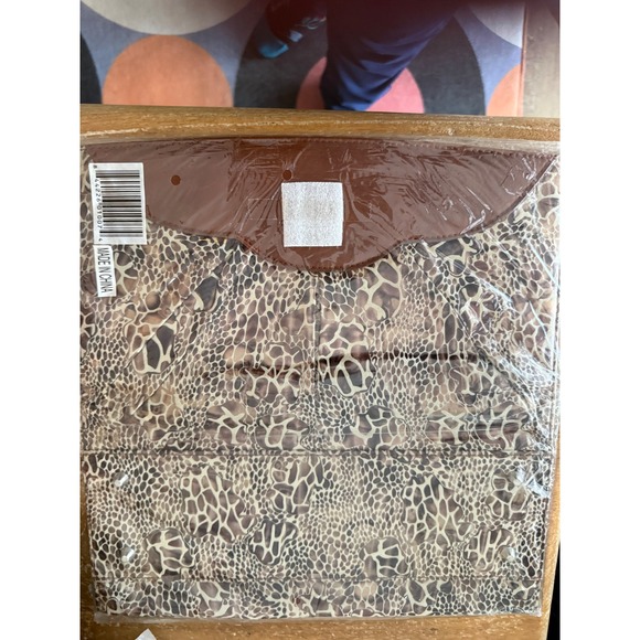 MICHE Clutch Handbag Brown Leopard Print Convertible Wallet Organizer shell only - Picture 5 of 5